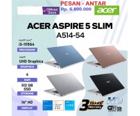 Acer Aspire A514-54 - core i3-1115G4  - DDR4 4GB | 512GB  |14" | FHD | W11  | OHS